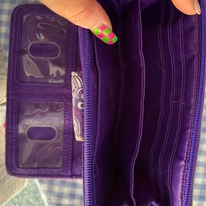 Vera Bradley Lilac Turnlock Wallet in Lilac Tapestry